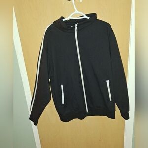 Vintage Cityscape Canada Black Zip Sweater Size Large